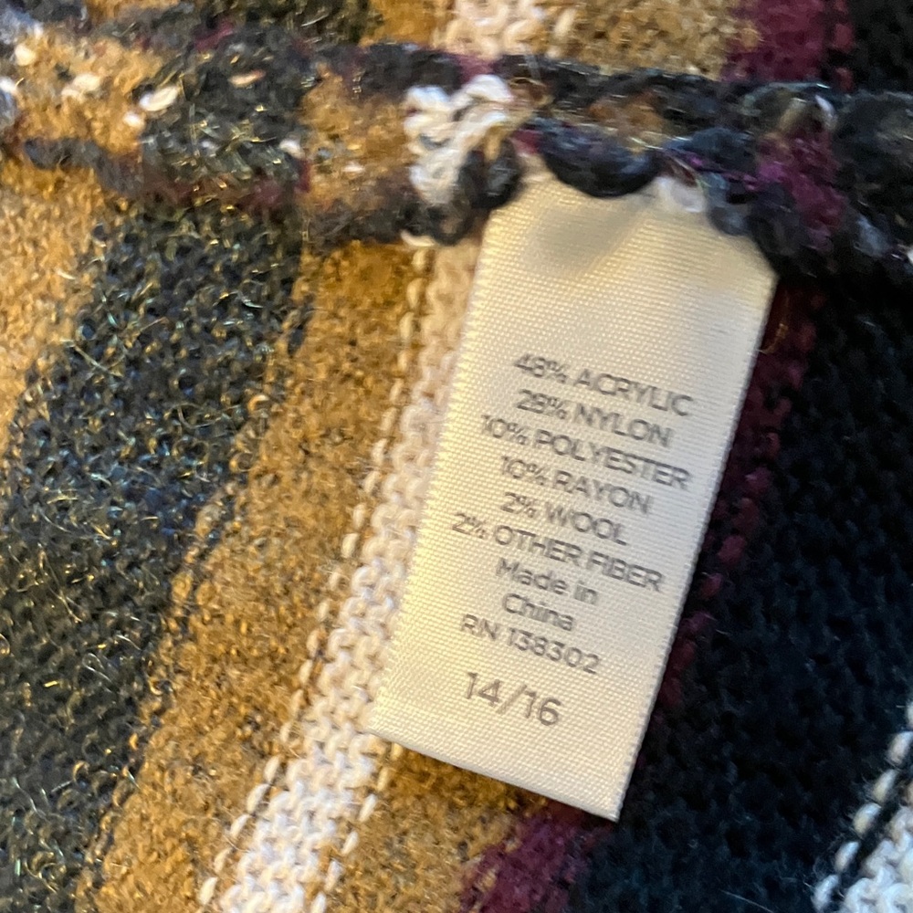 Avenue Multicolor Striped Cardigan - Picture 6 of 7